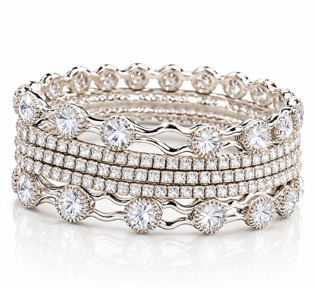 Stone Zarqoon Bangle by Glamcious