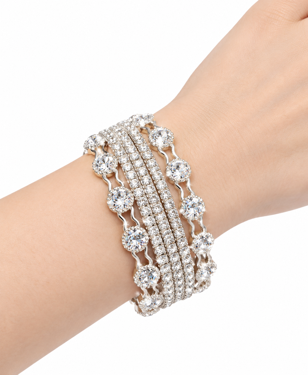 Stone Zarqoon Bangle by Glamcious