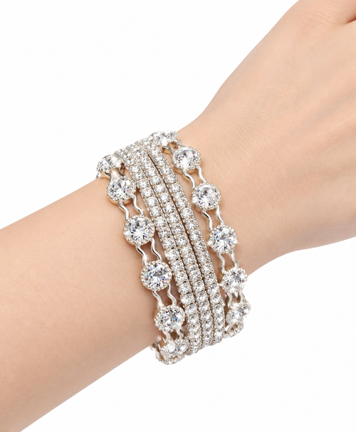 Stone Zarqoon Bangle by Glamcious